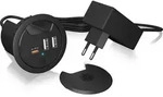 ICY BOX IB-HUB1407 USB Tischladeger&auml;t - Schwarz