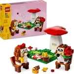 LEGO Igel und ihr Picknick-Date, Tier-Spielset mit Pilzmodell, Bauset mit