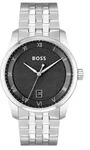 BOSS Uhr mit DREI-Zeiger-Quarzwerk f&uuml;r Herren Kollektion Principle mit Silbernes -