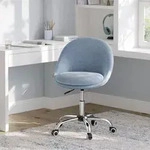 SONGMICS Homeoffice Stuhl, Drehstuhl, Schreibtischstuhl, blau - Blau