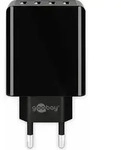 4-fach USB-Ladeger&auml;t (30W) schwarz (schwarz) - Schwarz