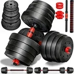 RE:SPORT&reg; Hantelset 30 kg Kurzhanteln Langhantel Set Hantel Hantelscheiben -