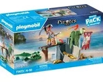 PLAYMOBIL Pirates 71473 Pirat mit Alligator - Bunt