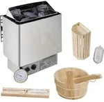 Artsauna Outdoor Fasssauna Spitzbergen 120 f&uuml;r 2 Personen - 3,6 kW Ofen &...