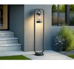 LED Wegeleuchte f&uuml;r Wegbeleuchtung Garten, Gartenlaterne Anthrazit, H&ouml;he 100cm -