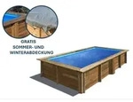 GRE Holzbecken rechteckig Modell Lemon 375 x 200 x 68 cm, Komplettset + GRATIS