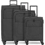 REDOLZ Essentials 12 Trolley-Set 3-teilig Black dunkelgrau 55cm - Schwarz