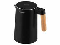 CONCEPT Hausgeräte RK3301 - Wasserkocher (Edelstahl, 1,5 L), Farbe schwarz