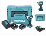 Makita DTD 172 RGJ Akku Schlagschrauber 18 V 180 Nm 1/4" Brushless + 2x Akku...