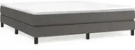 vidaXL Boxspringbettgestell Grau 180x200 cm Kunstleder - Grau