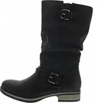Rieker 98860 Frauen Synthetik Biker Stil Stiefel Mit Seite Rei&szlig;verschluss In...