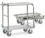 Fetra Alu-Klapptischwagen 200 kg Ladefl&auml;che LxB 900 x 600 mm