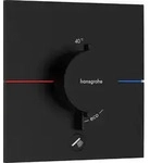 Fertigmontageset ShowerSelect Comfort E Thermostat, UP mattschwarz mattschwarz -