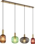 Globo Lighting H&auml;ngeleuchte Metall messingfarben, 4x E27