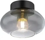 Globo Lighting Deckenleuchte Metall schwarz matt, 1x E27 - Schwarz