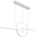 Globo Lighting H&auml;ngeleuchte Metall wei&szlig;, LED