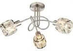 Globo Lighting Deckenleuchte Metall Nickel matt, 3x E14 - Silber