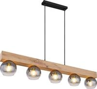 Globo Lighting H&auml;ngeleuchte Metall schwarz matt, 5x E27
