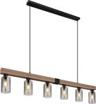 Globo Lighting H&auml;ngeleuchte Metall schwarz matt, 6x E27