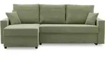 Ecksofa mit schlaffunktion Schlafcouch mit Bettkasten universelle Seite AIKIDO