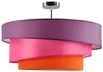 Lindby Deckenlampe Melia, violett/pink/orange, Textil, &Oslash;56cm - Violett/Rosa