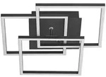 Lindby LED-Deckenlampe Quiana, CCT, eckig, schwarz, 42cm - Schwarz