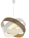 Lindby Pendellampe Simaria, braun/grau/wei&szlig;, &Oslash; 60 cm, E27 - Braun