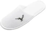Frottierslipper / G&auml;stehausschuhe, Damen und Herren, wei&szlig; - Wei&szlig;