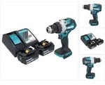 Makita DHP 489 RT Akku Schlagbohrschrauber 18 V 73 Nm Brushless + 2x Akku 5,0...