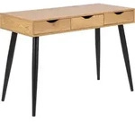 Konsolentisch - Wildeiche Nachbildung - 110 x 50 cm - 3 Schubladen