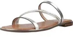 GEOX Sandalette SOZY, Glattleder, Wei&szlig;, Damen - Silber - 37