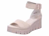 Rieker Damen-Sandalette mit Keilabsatz Beige, Farbe:beige/schlamm, EU Größe:36