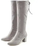 LASCANA Schlupfstiefel Schlupfboots, Slouchy Boots, Slip-On, grau Gr&ouml;&szlig;e 35 -...
