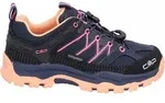 CMP Rigel Low WP, M&auml;dchen Veloursleder Trekkingschuhe in blau, atmungsaktiv und