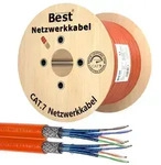250 m Duplex CAT.7 Verlegekabel B.E.S.T. Germany Gigabit Netzwerkkabel Duplex KUPFER
