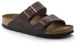 Birkenstock Arizona BS Frauen Ge&ouml;lt Nubukleder Zwei Riemen Sandale Braun &ndash;