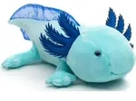 Uni-Toys - Axolotl (hellblau) - Leuchtet im Dunkeln (fluoreszierender Pl&uuml;sch)...