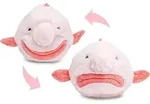 Uni-Toys - Blobfisch Flip-Pl&uuml;schtier - 29 cm (L&auml;nge) - Pl&uuml;sch-Fisch - Pl&uuml;schtier,