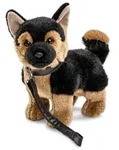 Uni-Toys - Deutscher Sch&auml;ferhund Welpe, stehend - Mit Leine - 26 cm (H&ouml;he) -