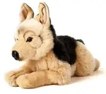 Uni-Toys - Deutscher Sch&auml;ferhund, liegend - 45 cm (L&auml;nge) - Pl&uuml;sch-Hund,...