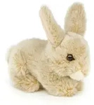 Uni-Toys - Hase, liegend (beige) - 18 cm (L&auml;nge) - Pl&uuml;sch-Kaninchen - Pl&uuml;schtier -