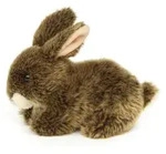 Uni-Toys - Hase, liegend (braun) - 18 cm (L&auml;nge) - Pl&uuml;sch-Kaninchen -...