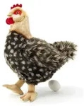 Uni-Toys Pl&uuml;sch-Huhn 37 cm - Henne mit Ei Kuscheltier Vogel Pl&uuml;schtier