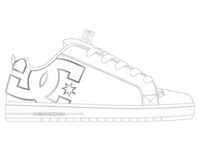 DC Shoes Court Graffik White/M Silver Größe EU 42