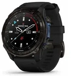 Garmin Descent Mk3i 51mm Smartwatch, Titan, Schwarz, DLC-Beschichtung, Silikonarmband