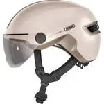 ABUS Stadthelm HUD-Y ACE - stylischer Fahrradhelm mit Visier und magnetischem,