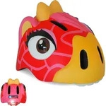 Fahrradhelm f&uuml;r Kinder | Rote Giraffe | Crazy Safety | EN1078 - Rot