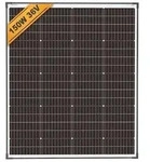 enjoy solar&reg; Solarpanel monokristallines Solarmodul 150W 36V (Schwarzer Rahmen) ,