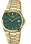 Boccia Herren Armbanduhr Slim 3657-05 Titan gelbgold IP - Gr&uuml;n