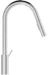 K&uuml;chenarmatur GUSTO 2F-Brause, Ausladung 241mm chrom chrom - Silber